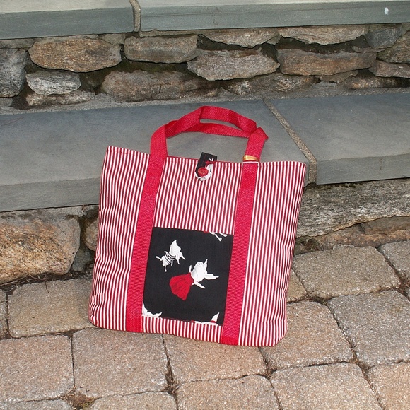 Olivia Book bag/Tote bag NWT Handcrafted USA - Picture 1 of 3